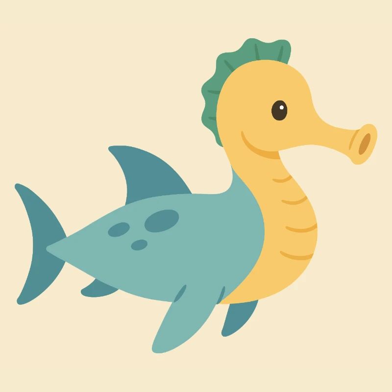 Hippocampe Requin dans la mer