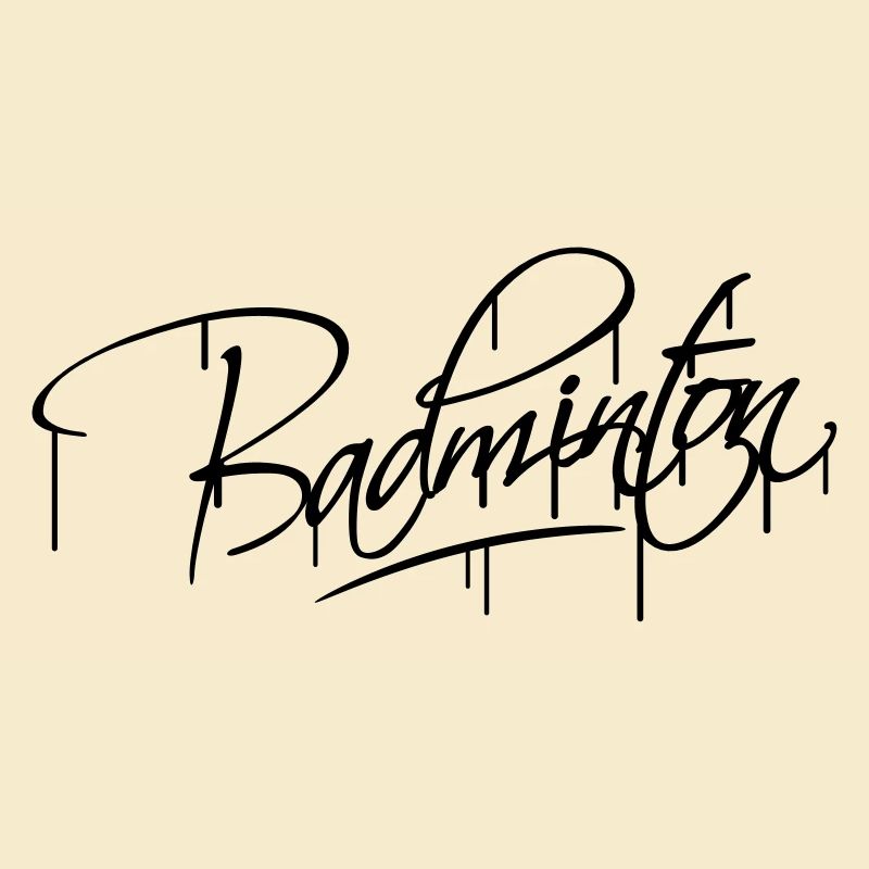 Badminton Graffiti Design