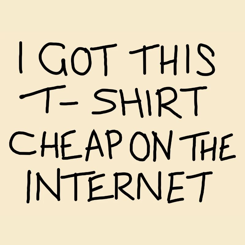 Lustiger Internet-Einkaufsslogan