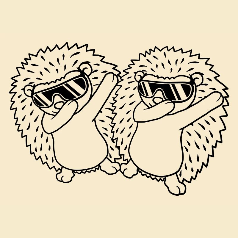 Team 2 dabbing Hedgehogs