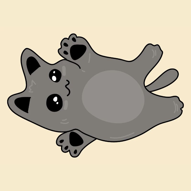 mignon bébé chat gris