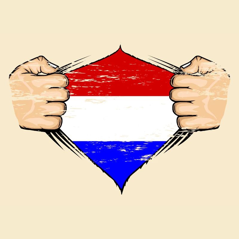 Design du drapeau de la Hollande utilisé