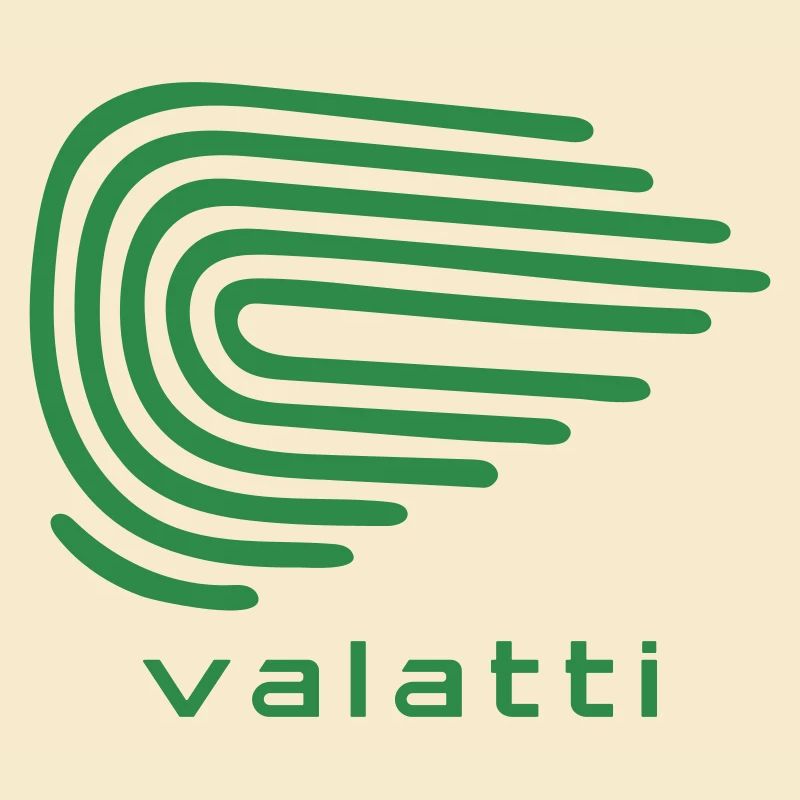 Valatti Green Wave Line Abstract