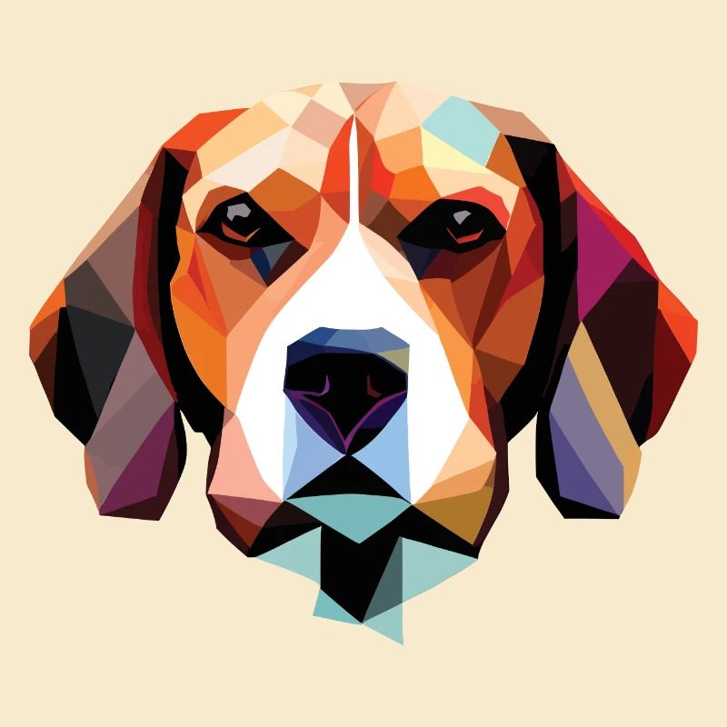 Beagle Dog Polygon
