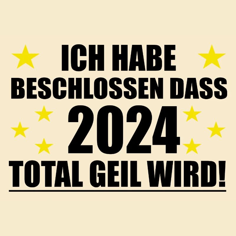 Frohes Neues Jahr 2024 wird geil