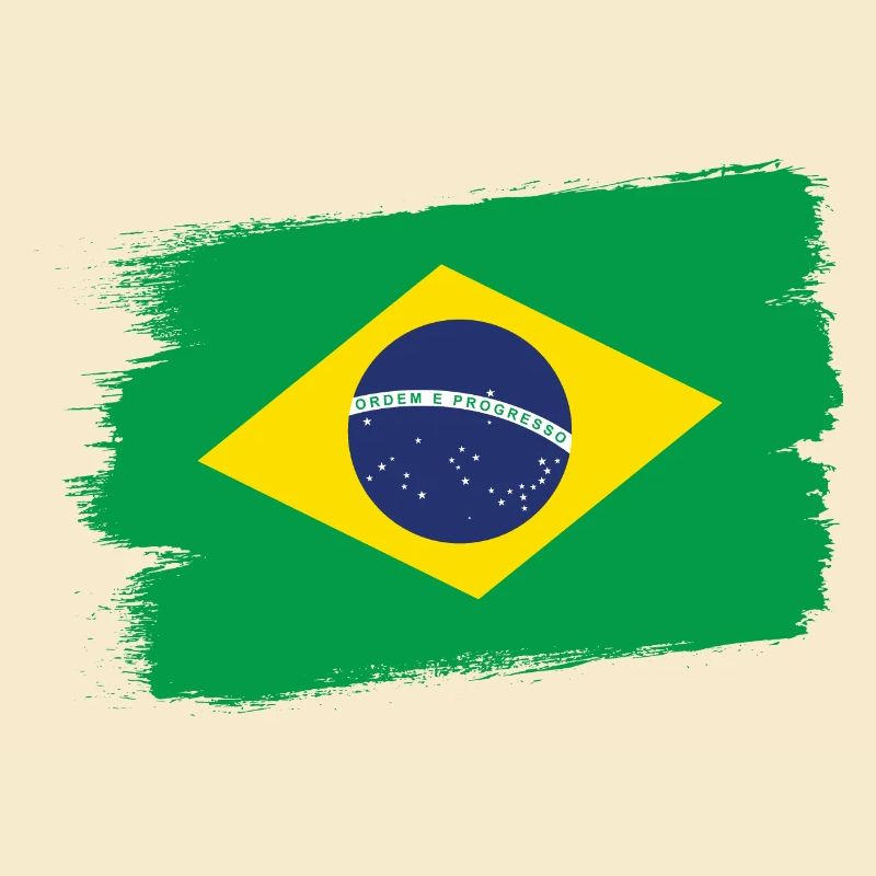 Drapeau du Brésil Drapeau de l’Amérique du Sud