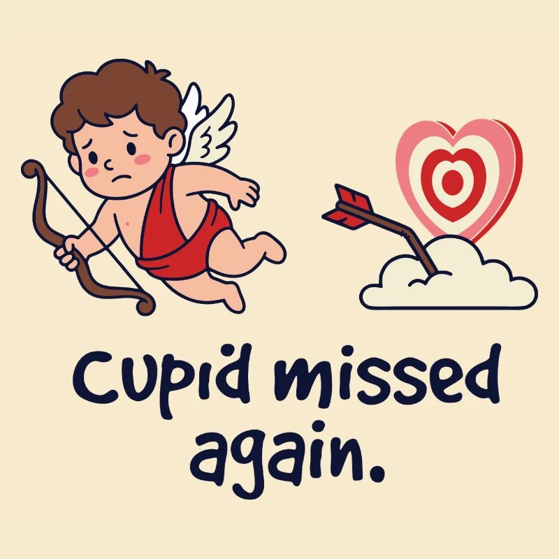 Cupidon a encore raté Single drôle anti-Valentine