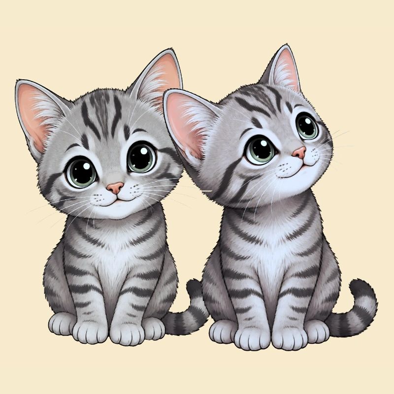 Frères et sœurs chatons
