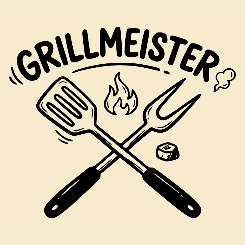 Grill Master BBQ Grilling Pitmaster Hommes