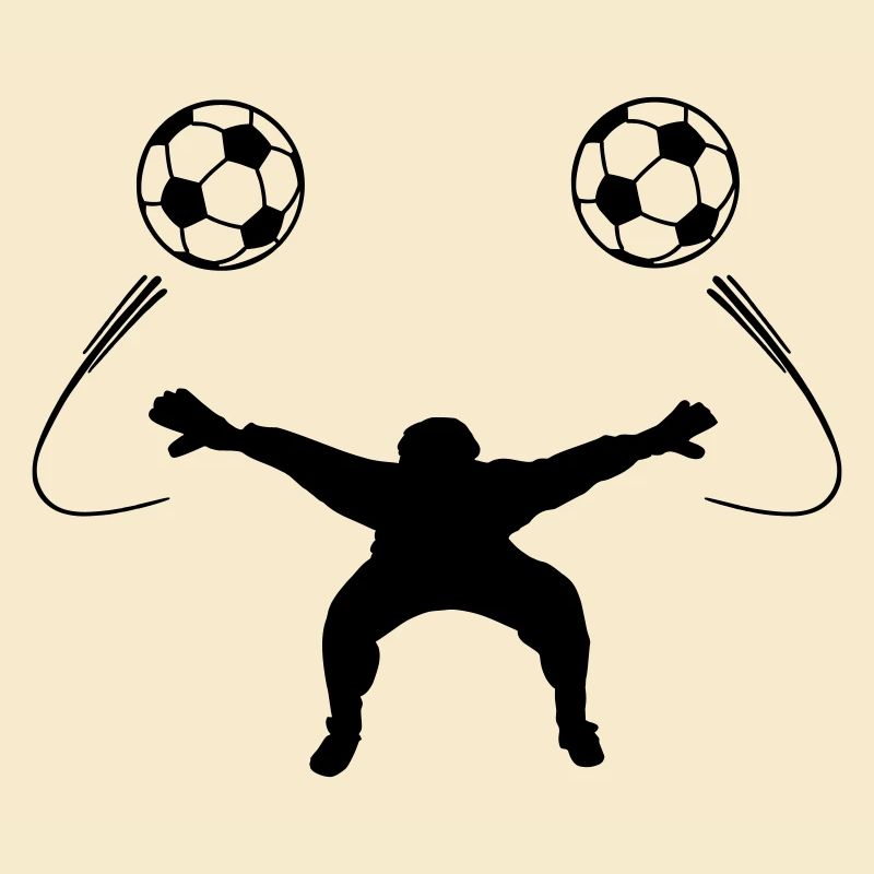 Torwart oder Torwartschattenfigur