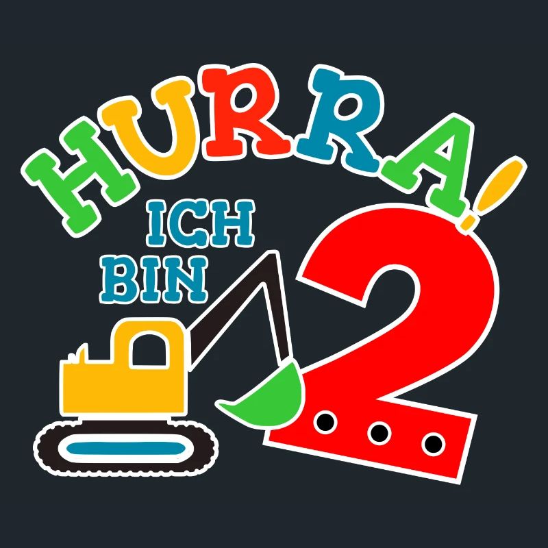 2. Geburstag Bagger