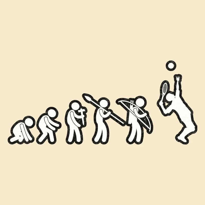 Evolution Tennis White Grunge