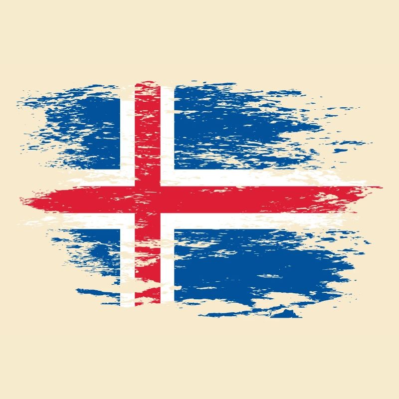Drapeau islandais utilisé