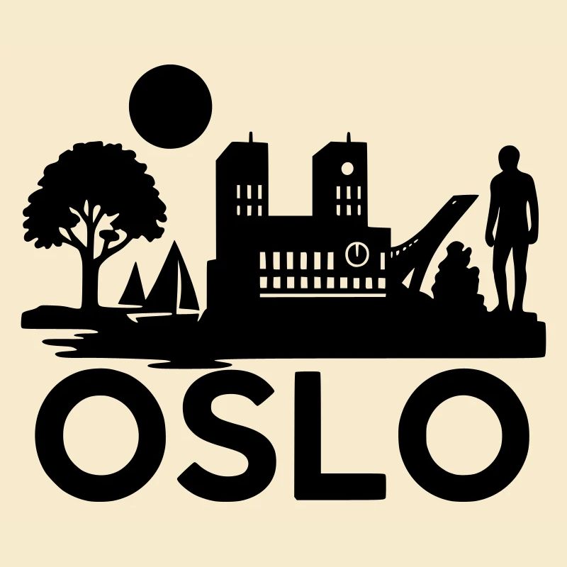 oslo silhouette wahrzeichen