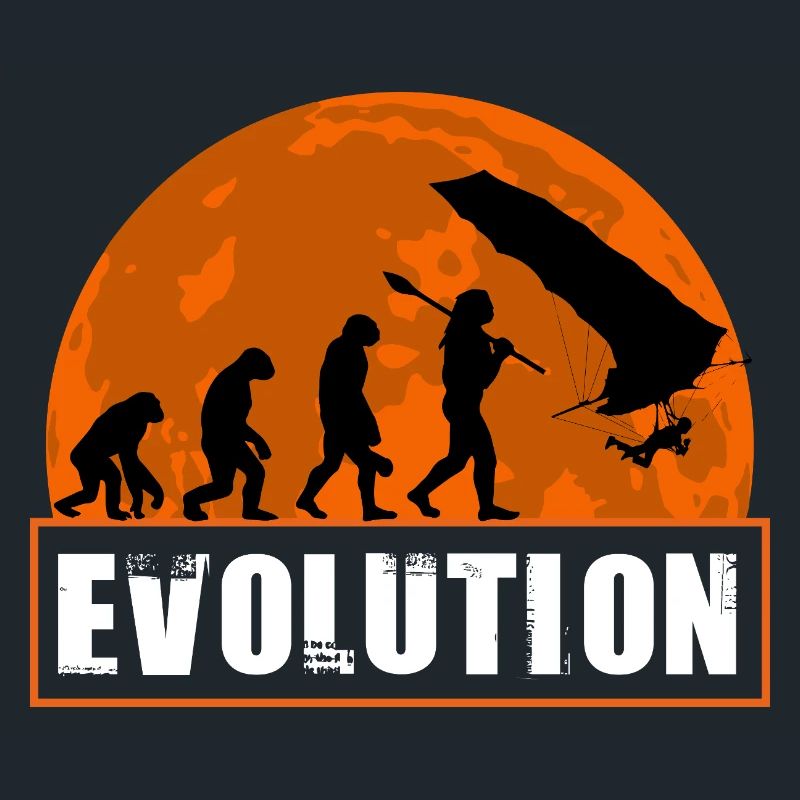 Evolution of Hang Glider Pilot Sunset Design