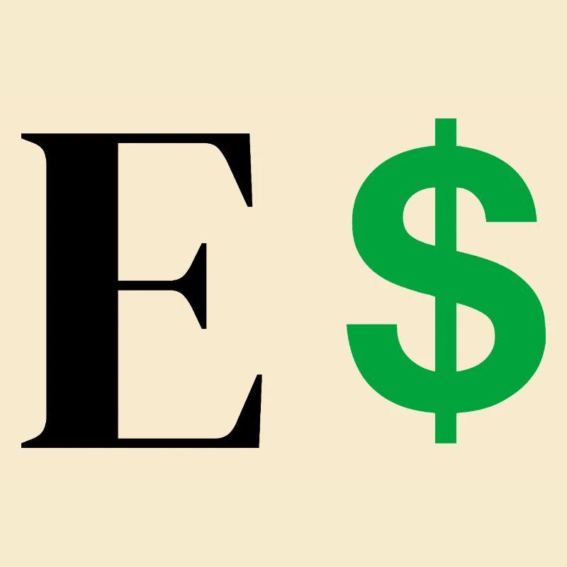 Letter E Dollar