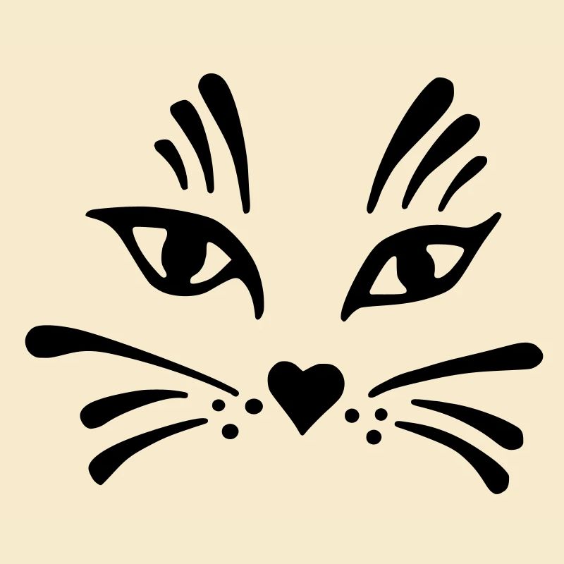 tête de chat simplifiée