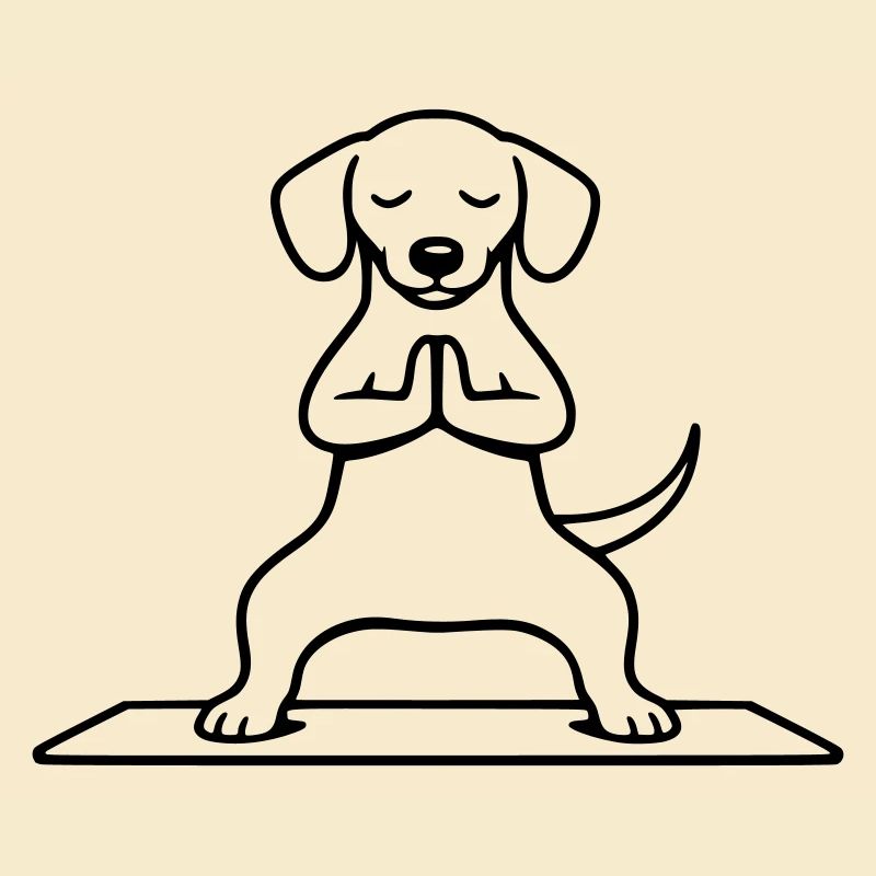 Méditation de la posture du chien et de l’équitation