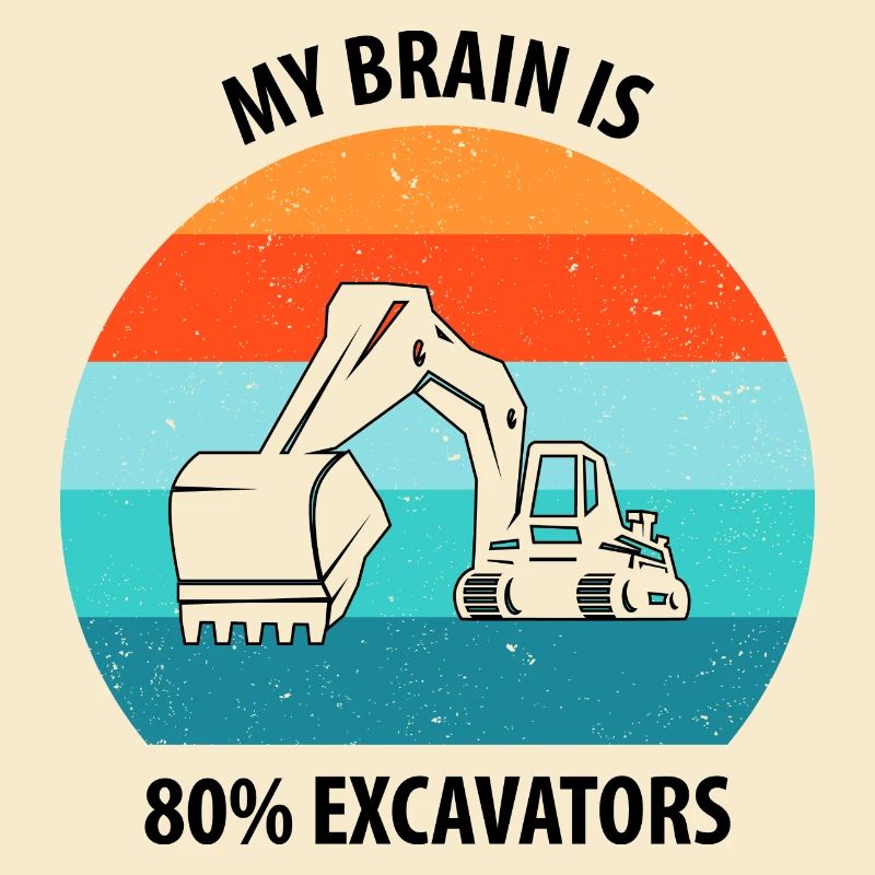 Bagger Baggerfahrer Baggerwagen