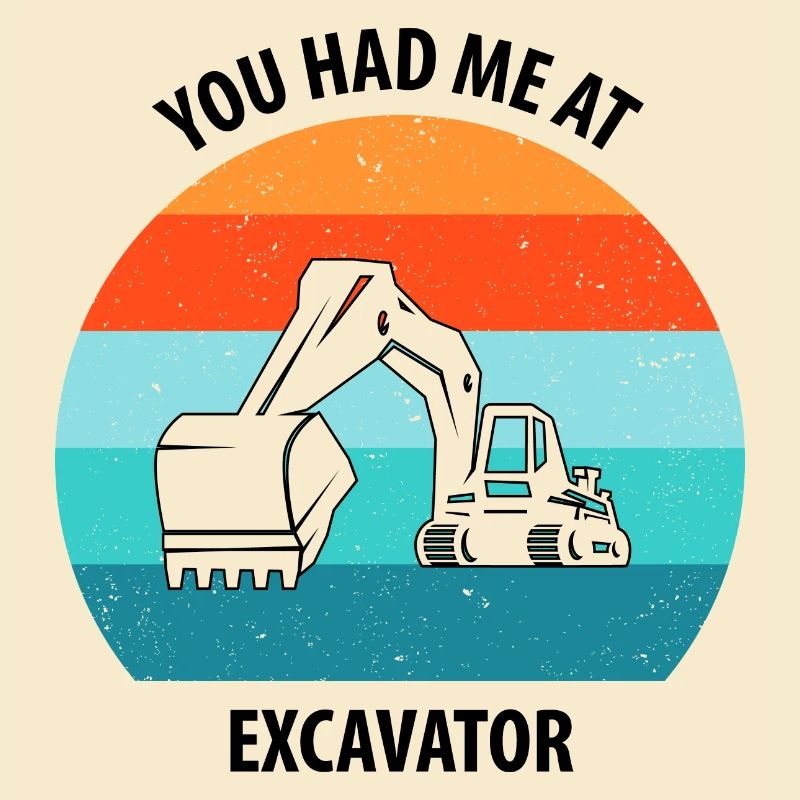 Bagger Baggerfahrer Baggerwagen