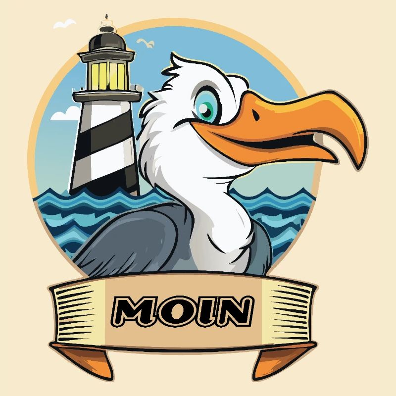 Moin -Möve avec phare