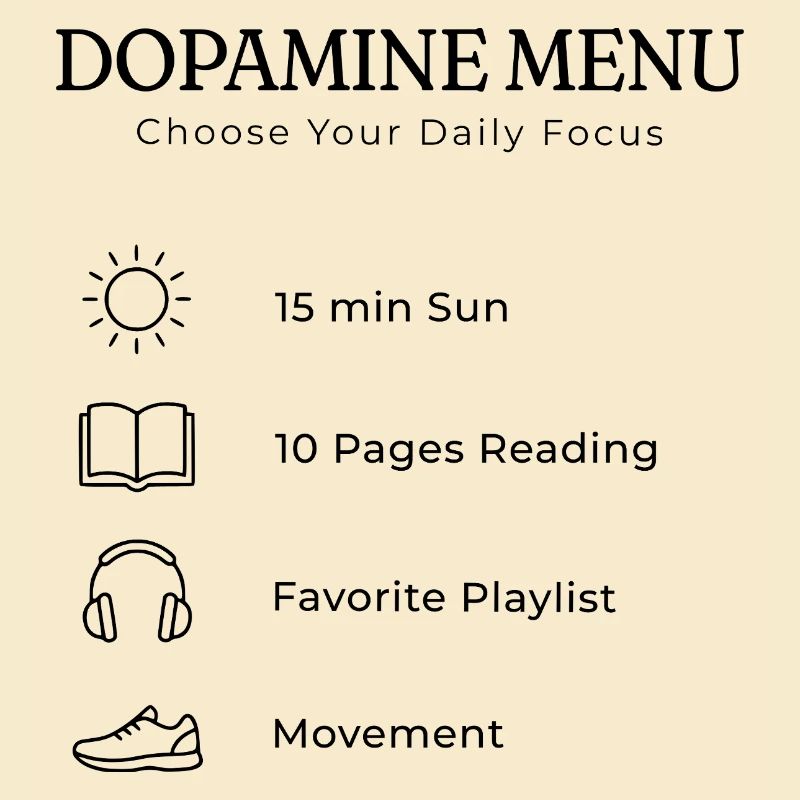 Dopamine Menu ADHS – Aesthetic Self Care Guide