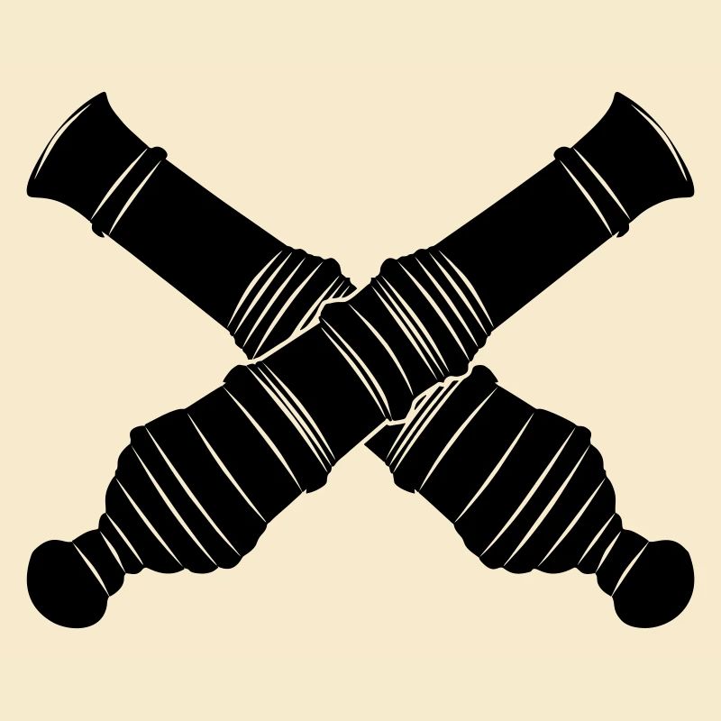 Deux canons croisés