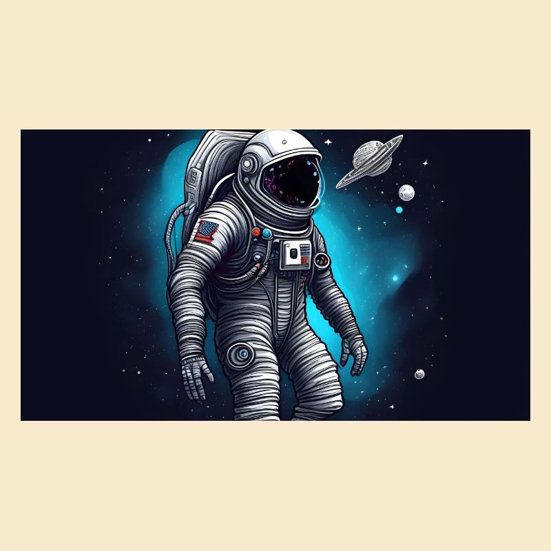 astronaute, perdu dans l’espace