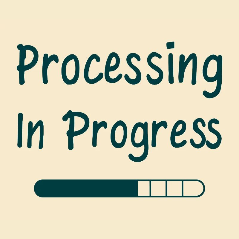 Processing In Progress Ladebalken Statement