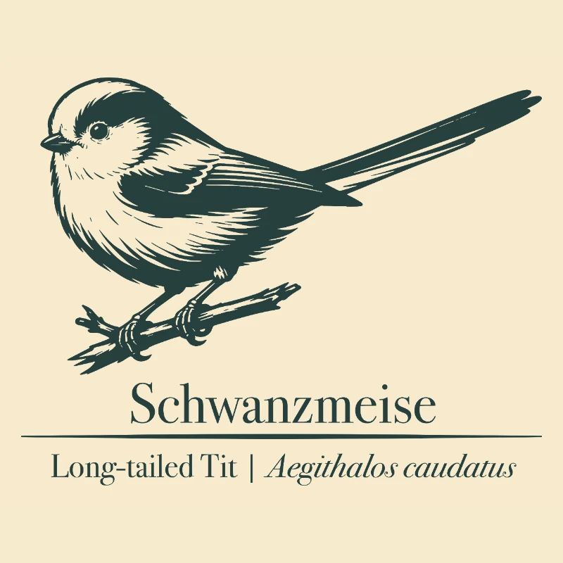 Long-tailed Silhouette | Ornithology | Drawing