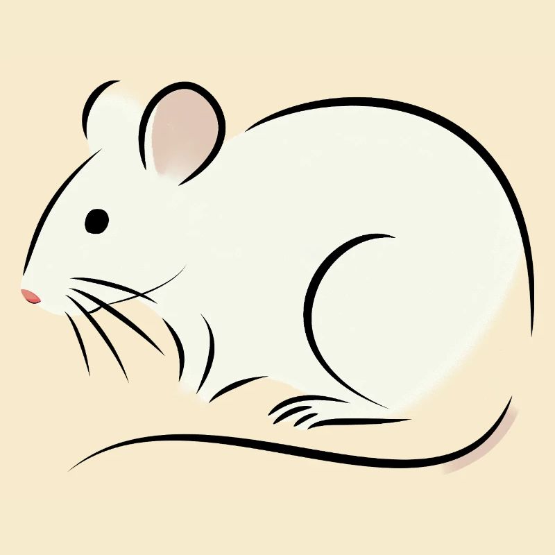 rat blanc