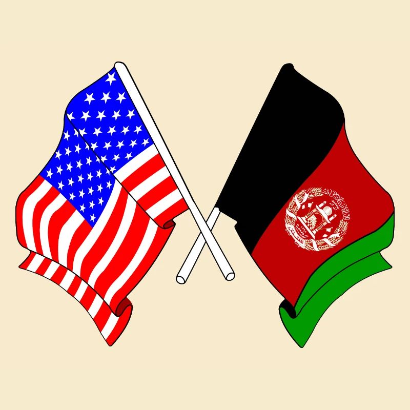 Drapeau des États-Unis Drapeau de l’Afghanistan