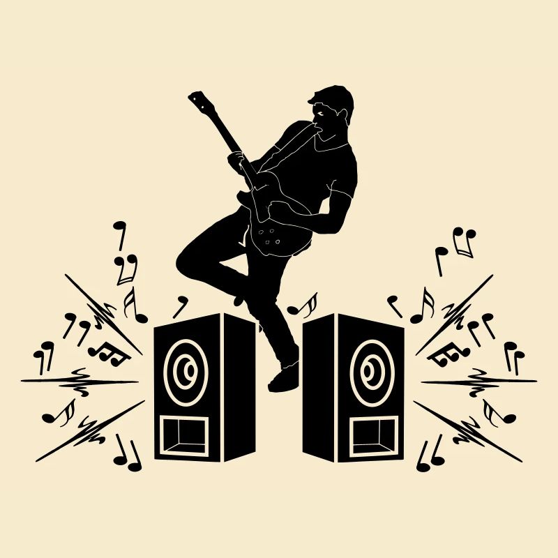 Guitariste avec guitare électrique
