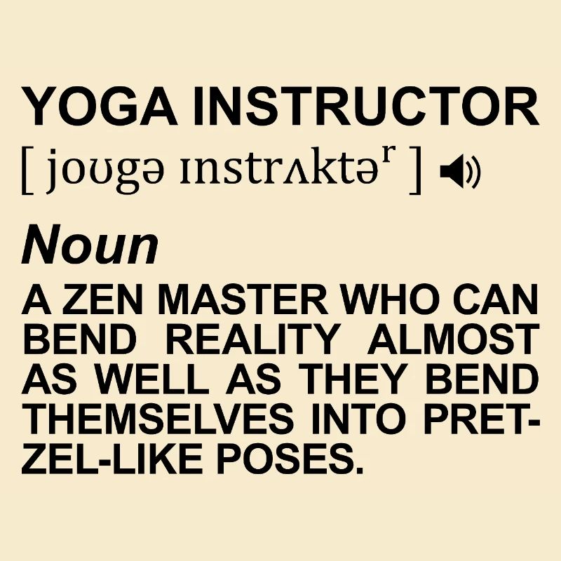 Signification du professeur de yoga
