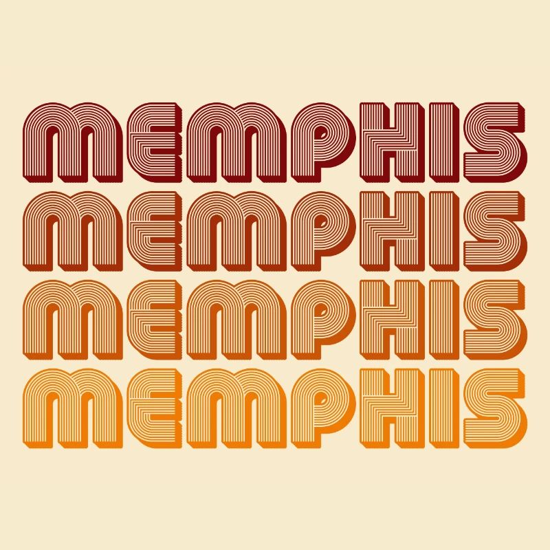 Memphis Gradient Text Repeat
