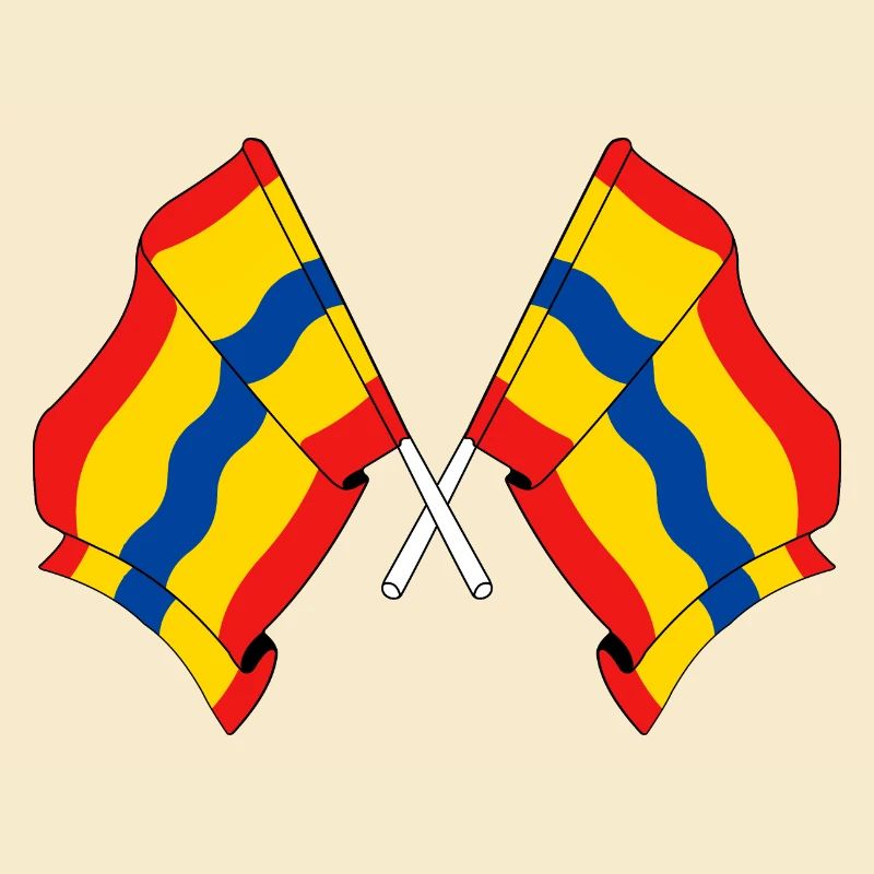 Deux drapeaux de la province d'Overijssel
