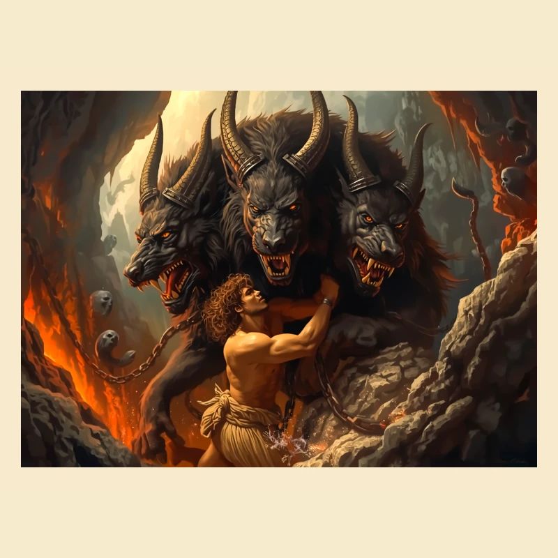 Heracles Brings Cerberus from the Underworld