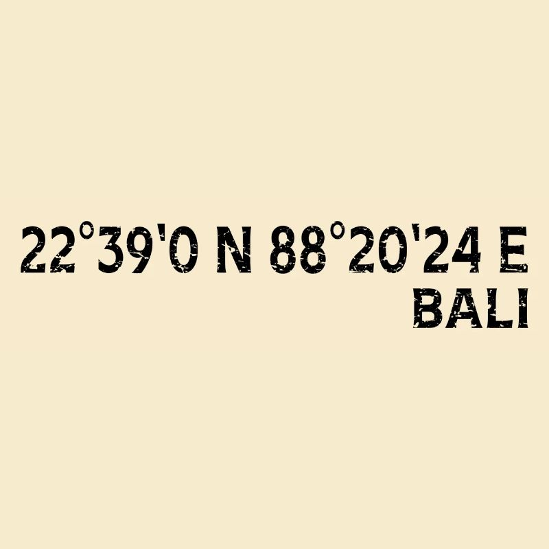 Bali Coordinates Souvenir