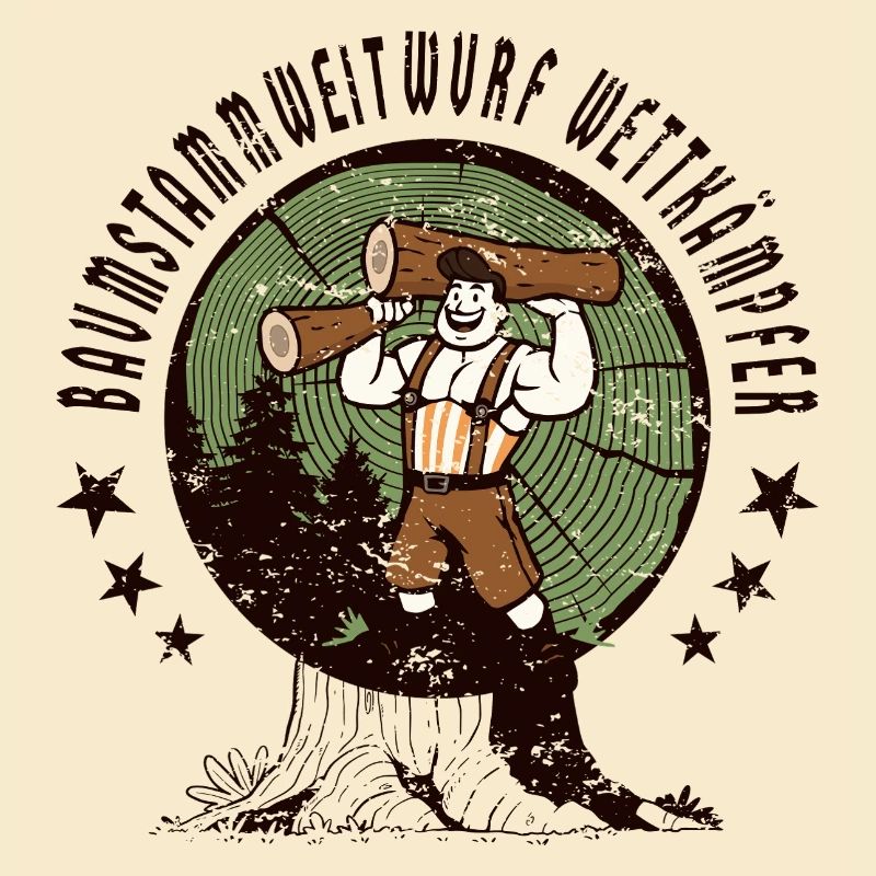 Compétiteurs de lancer de tronc d’arbre