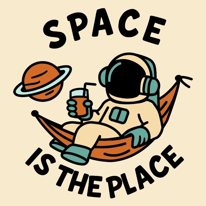 Space Explorer Astronaut Relaxing Design