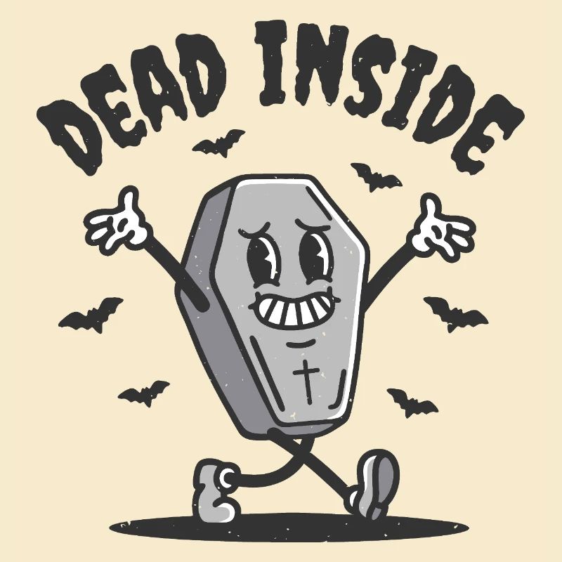 Dead Inside Funny Coffin