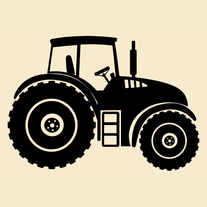 Shade Silhouette Farm Tractor