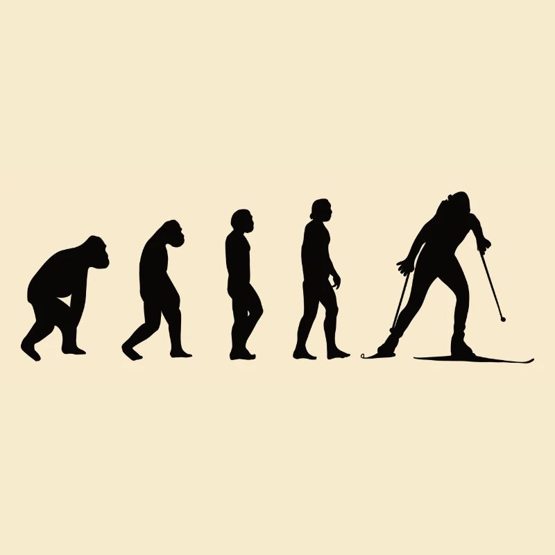 Skiing Evolution Ski Skiing Skier Skiers Skiers