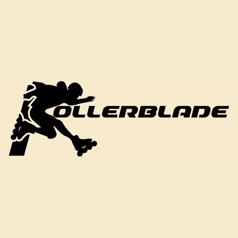 Rollerblader silhouette noir