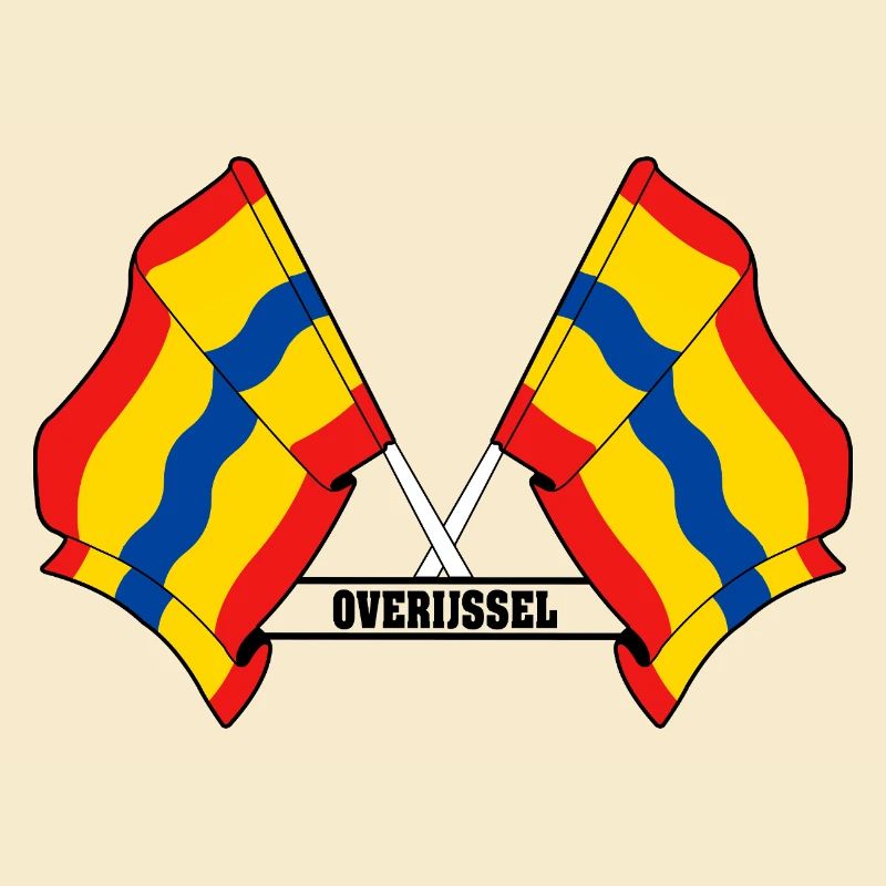 Texte à deux drapeaux OVERIJSSEL