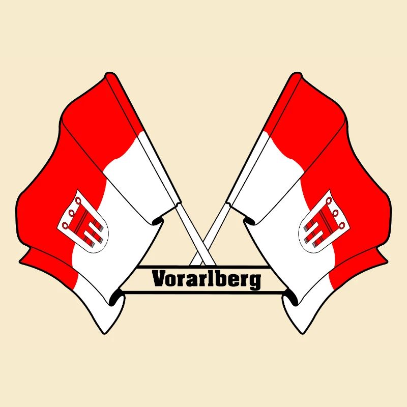 Vorarlberg Flags with Text
