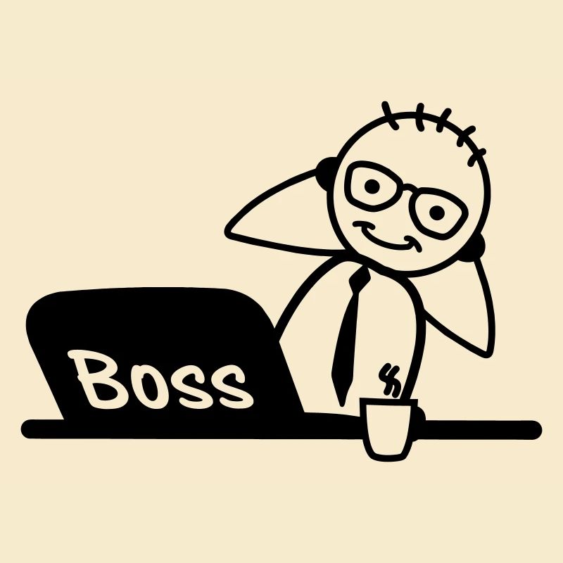 Büro-Laptop der Chef