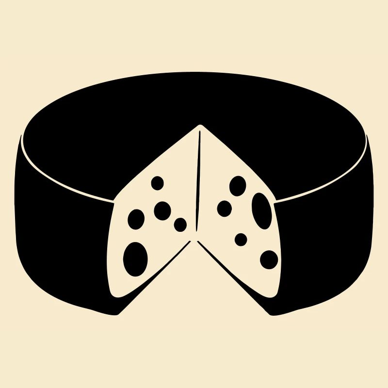 Cheese with cut out