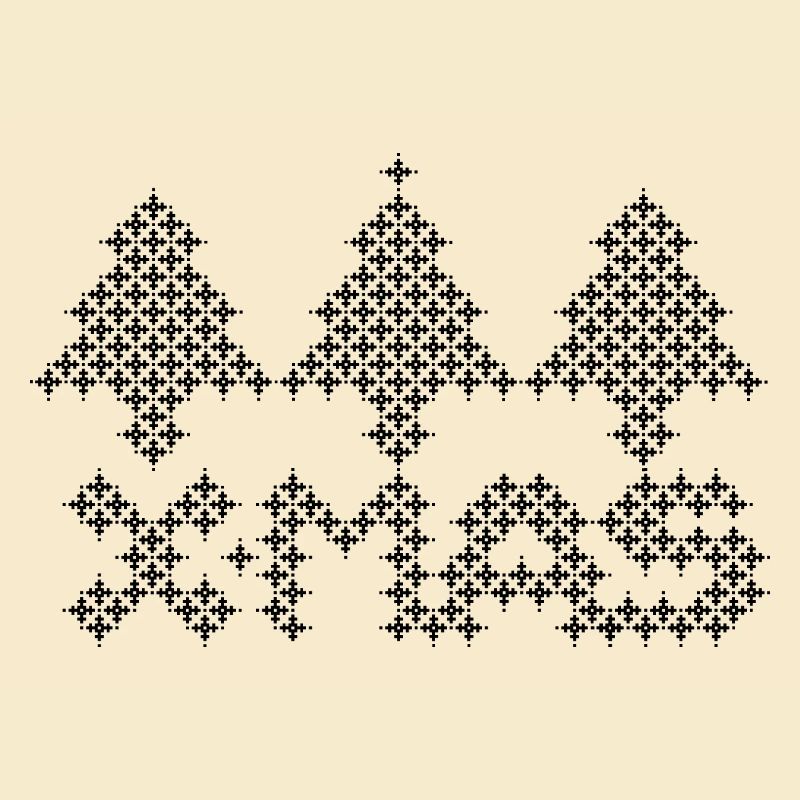 XMAS Tree Christmas Tree Pixel Pattern Icon