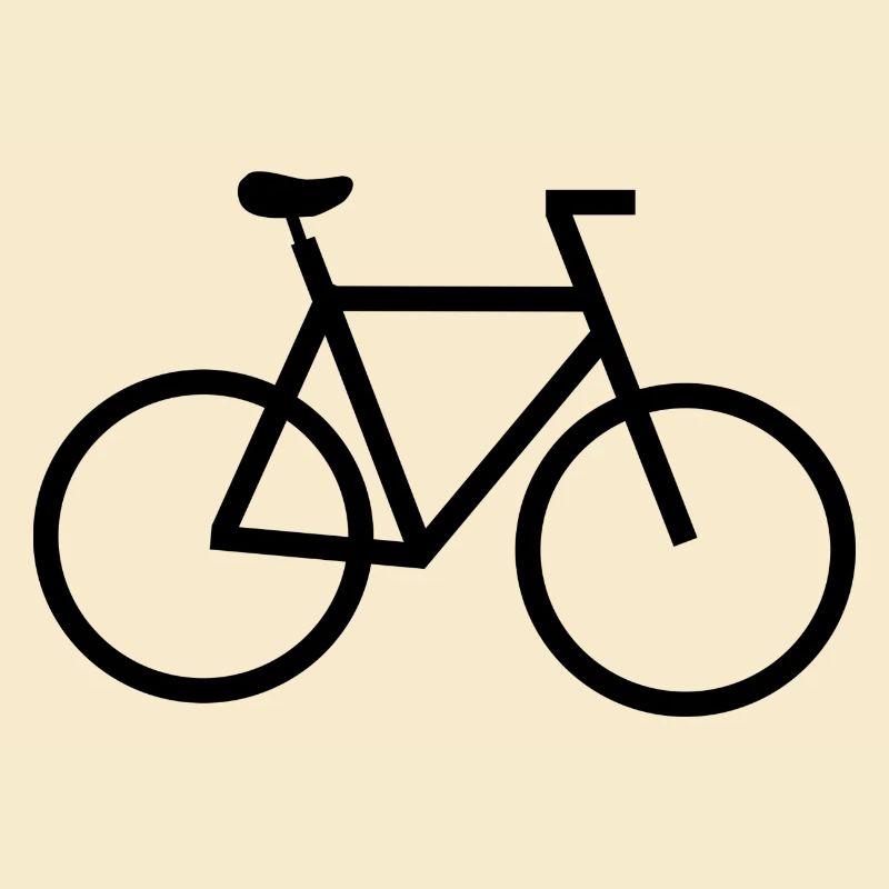 Image d’ombre du logo de vélo simple